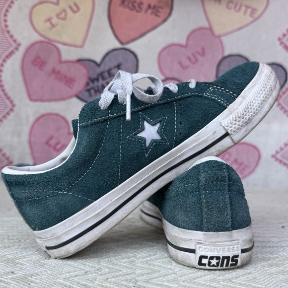 Size 8 - Converse One Star Pro‎ Low Midnight Turquoise - A03218C - Picture 10 of 10